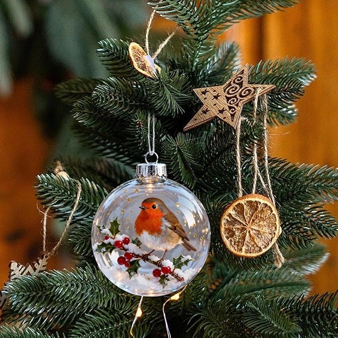 Bird Ornaments For Christmas Tree,Clear Holiday