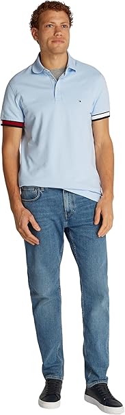 Men's Flag Cuff Slim Polo